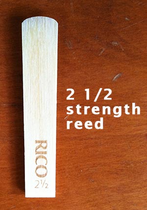 Two and a half strength reed