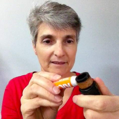 apply cork grease to the cork on the clarinet mouthpiece