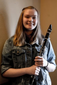 Lexi relaxing at the April 2019 recital