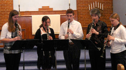 five clarinets